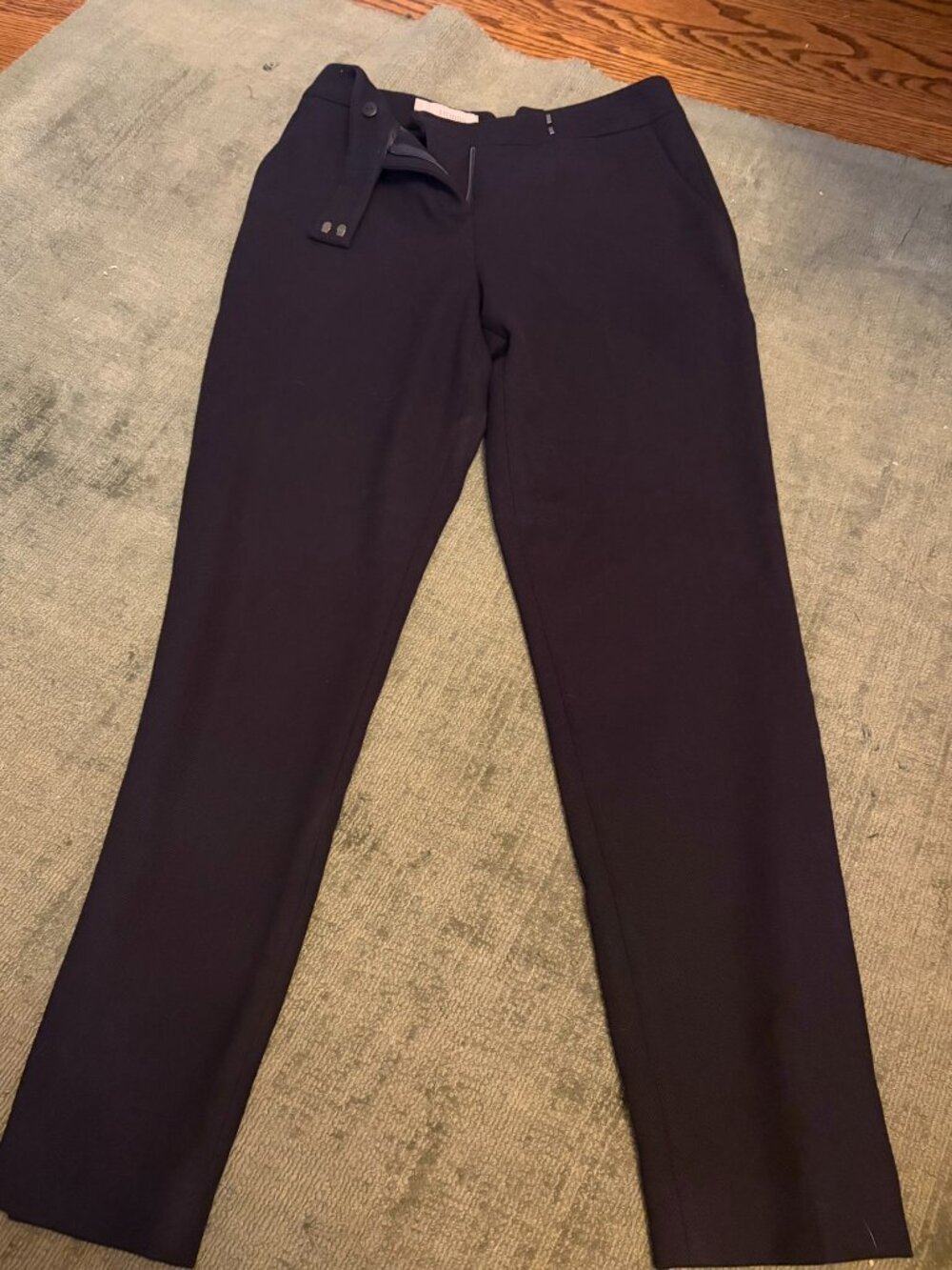 NWT Hobbs Mia Navy Tailored Trousers Pants Size 4